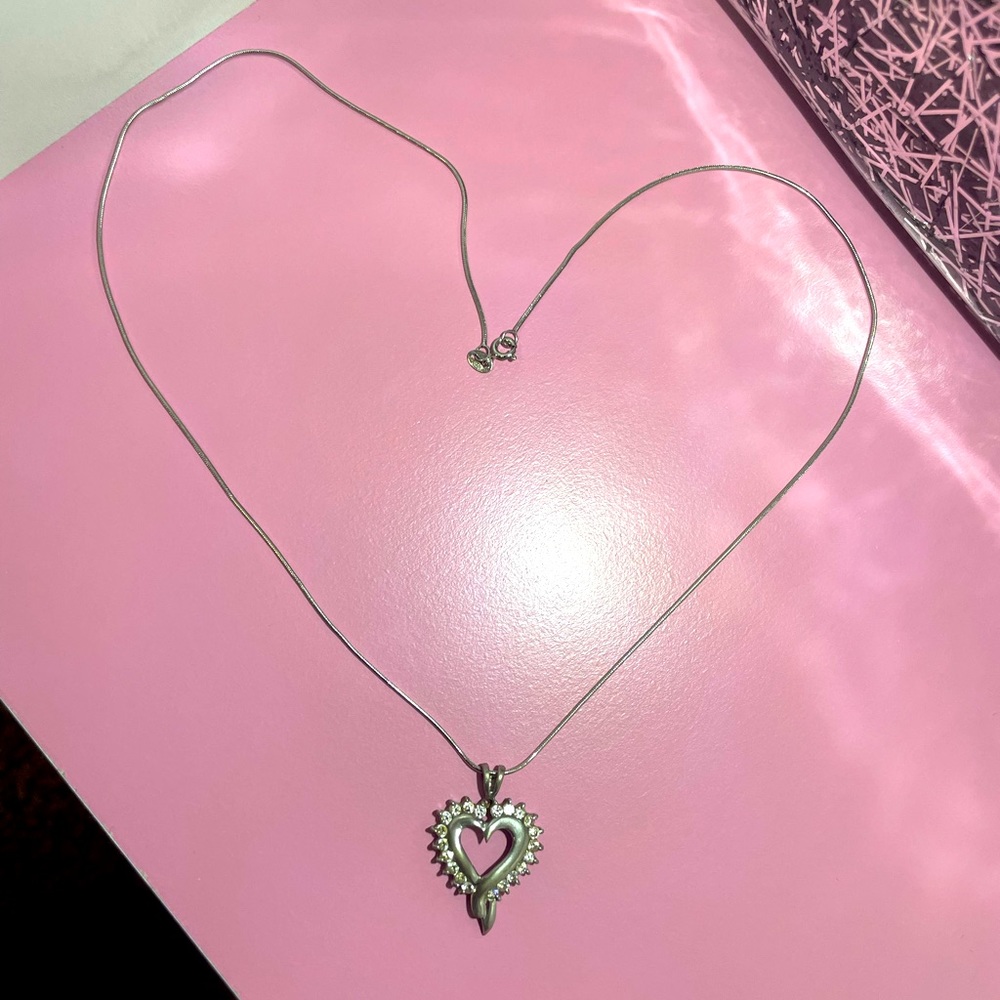💎Super Brilliant CZ Heart Necklace💎